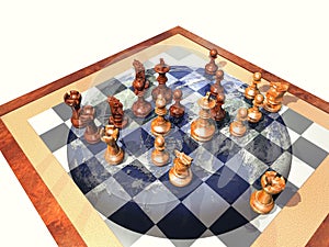 Earth chess game