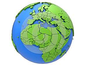 Earth countries borders