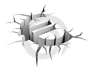 Earth crack euro
