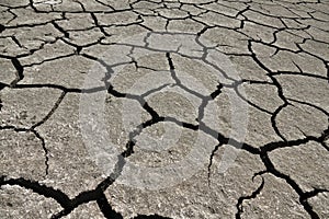 earth cracked as water disappeared