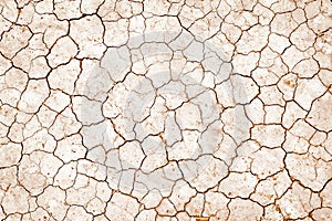 Earth cracked  texture drought land season background top view