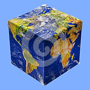 Earth cube box