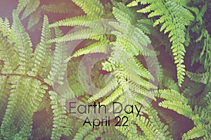 Earth Day, April 22, Concept Image