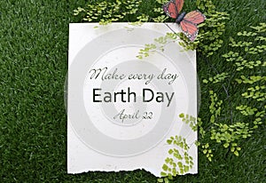 Earth Day, April 22, Concept Image