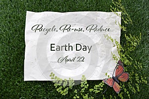 Earth Day, April 22, Concept Image