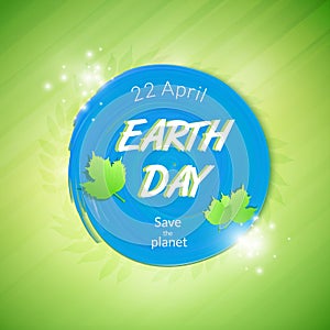 Earth Day Banner.