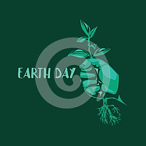 Earth day design. Vector illustration decorative design