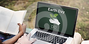 Earth Day Environmental Conservation Website Online Concept