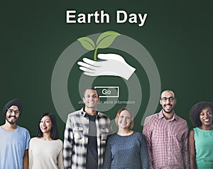 Earth Day Environmental Conservation Website Online Concept