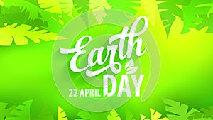 earth day greeting card to create environmental awareness