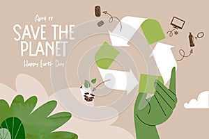 Earth day illustration