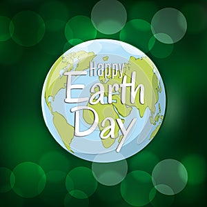 Earth day logo design. World environment day. Ecology concept. Vector Illustration.