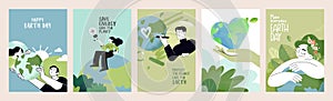 Earth day poster set