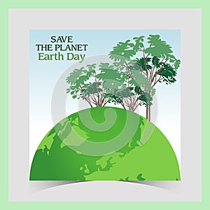 earth day social media post. Environmental problems and environmental protection. mother earth day banner. happy world earth day