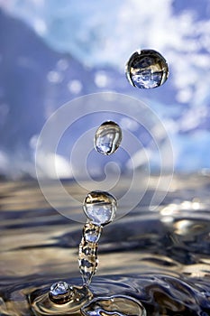 Earth in drop of water.