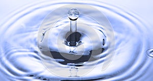 Earth dropping in water