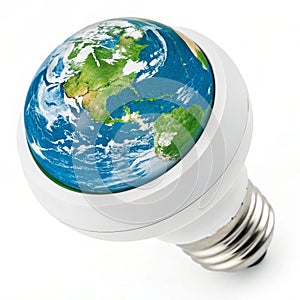 Earth energy icon isolated on white background