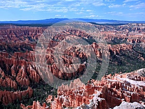 Earth erosion in Bryce Canyon National park