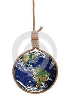 Earth in gallows rope