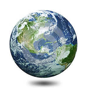 Earth globe 3d render