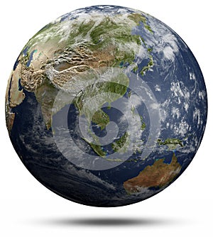 Earth globe - Asia and Oceania photo