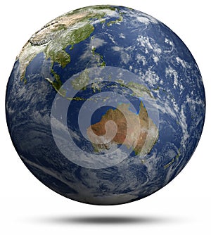 Earth globe - Australia and Oceania photo