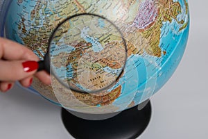 Earth globe photo