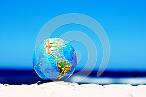 Earth globe. Conceptual image