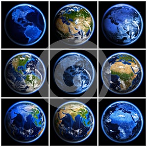 Earth globe set