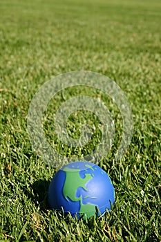 La terra il globo visualizzato Stati Uniti d'America erba verde 