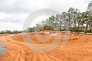 Earth Grading at Residential Construction Site