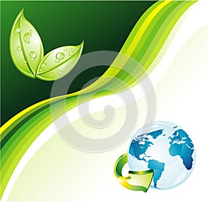Earth Green Background for Flyers