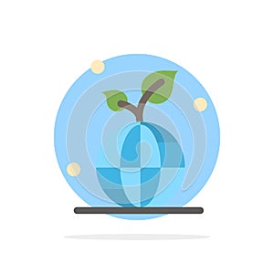Earth, Green, Planet, Save, World Abstract Circle Background Flat color Icon