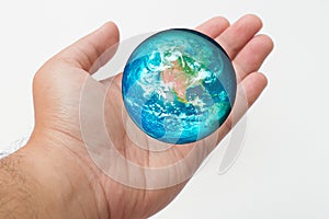 Earth in hand