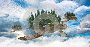 Earth Healing illustration 3d rendering high resolution image