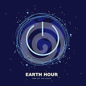 Earth Hour. Call for everyone to turn off the lights for one hour to stimulate interest in climate change and light pollution