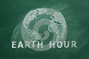 Earth hour concept