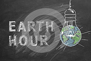 Earth hour concept