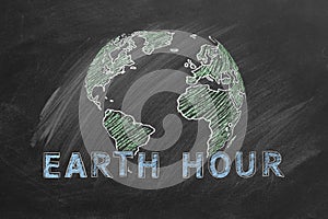 Earth hour concept