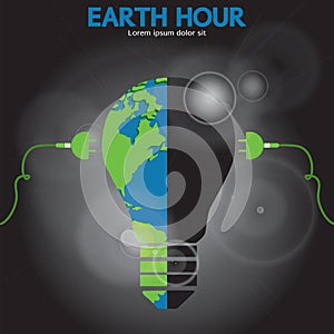 Earth Hour Conceptual.