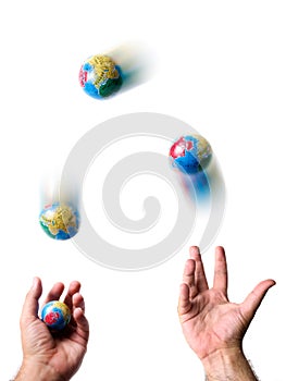 Earth juggler
