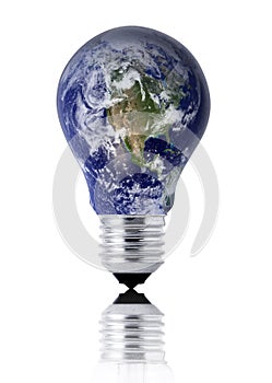Earth lightbulb