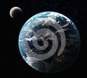 Earth with Moon