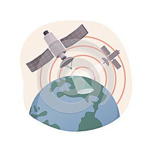 Earth observation abstract concept vector illustration.