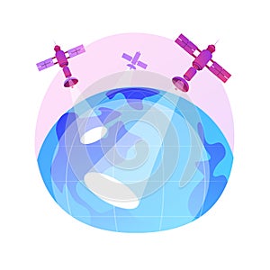 Earth observation abstract concept vector illustration. photo