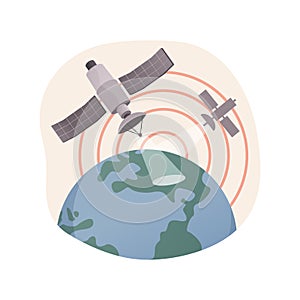 Earth observation abstract concept vector illustration. photo