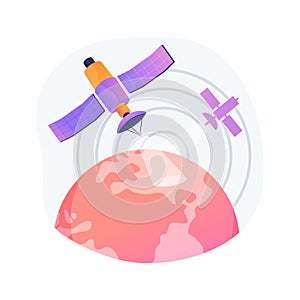 Earth observation abstract concept vector illustration photo