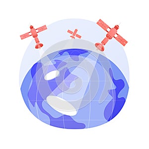 Earth observation abstract concept vector illustration photo