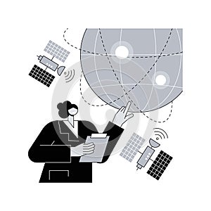 Earth observation abstract concept vector illustration photo