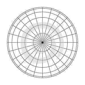 Earth planet globe grid of meridians and parallels, or latitude and longitude. 3D vector illustration